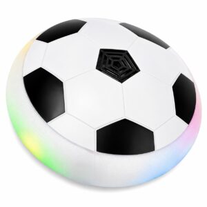 Hover Soccer Ball for Kids – Indoor Air Power Football with LED Lights & Soft Foam Bumper (Battery Operated)