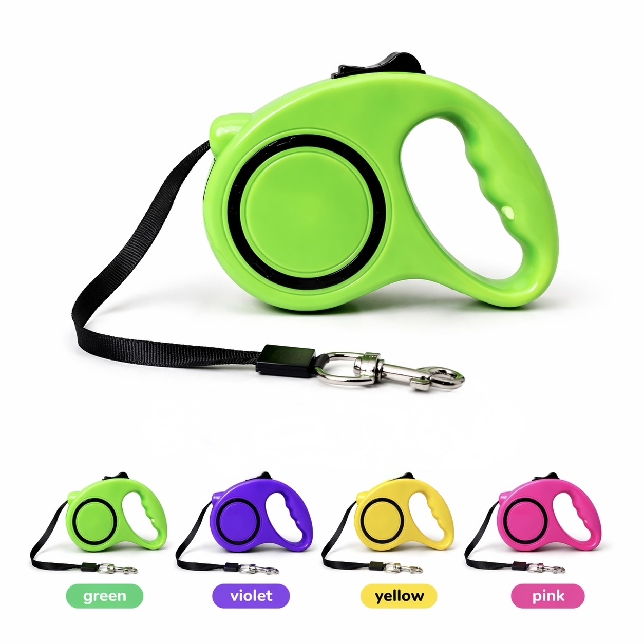 5M Retractable Dog Leash with Auto Lock & Brake System | Heavy Duty Extendable Pet Lead with Tangle-Free Tape & Anti-Slip Handle for Small, Medium & Large Dogs